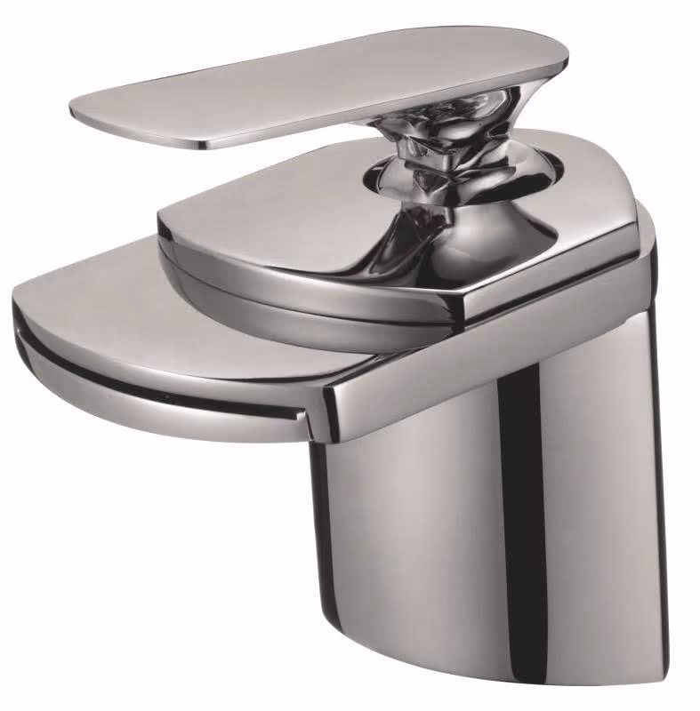 Waterfall basin faucet
