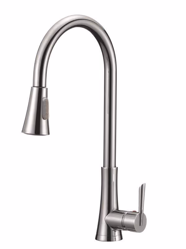 Pull-down kitchen faucet with sprayer