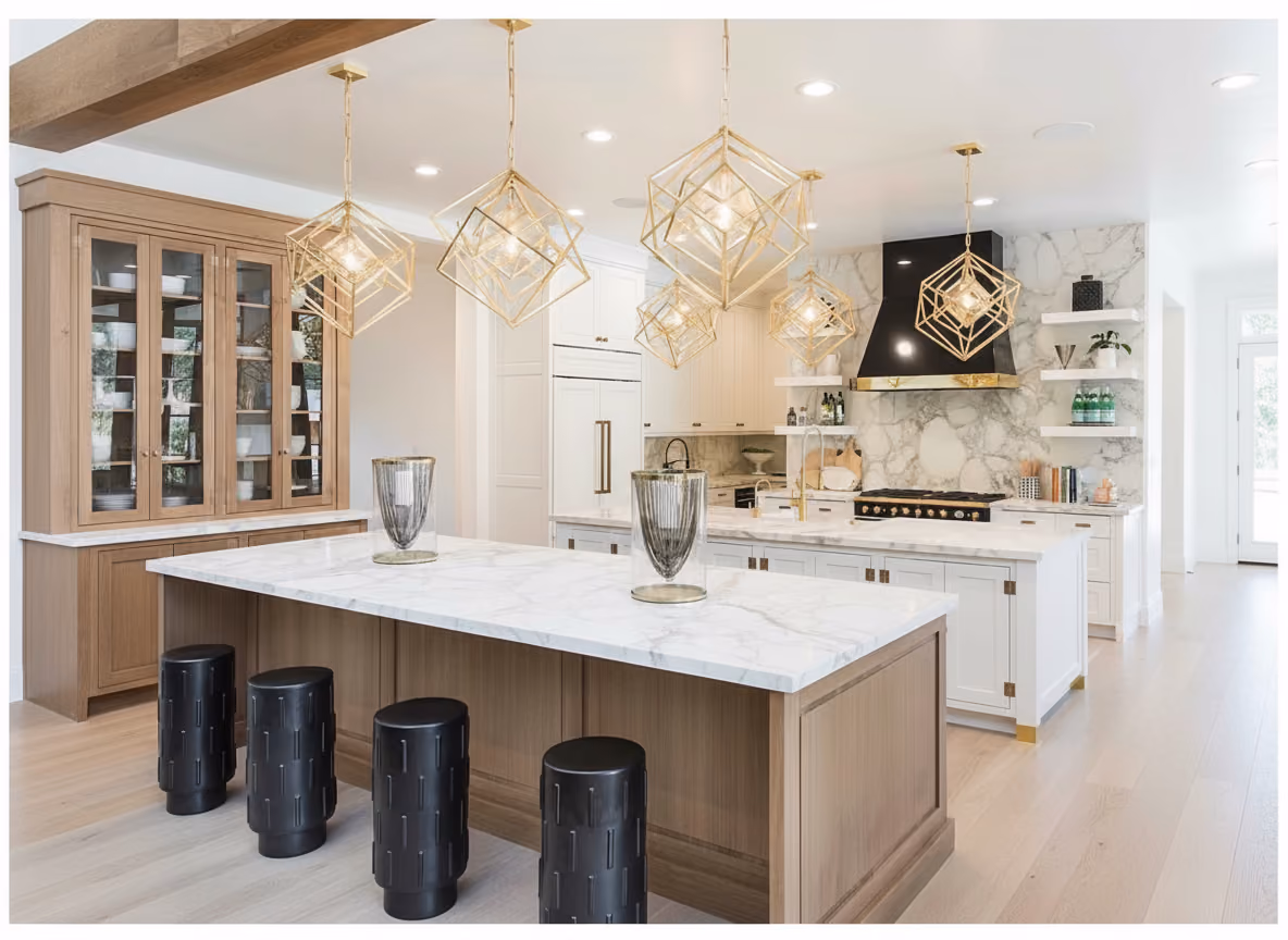 Finished custom kitchen