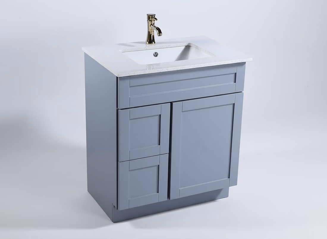 Grey Shaker vanity