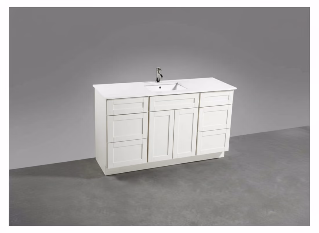 Cream Shaker vanity